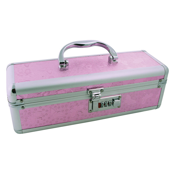 Medium Lockable Vibrator Storage Case by BMS-Pink