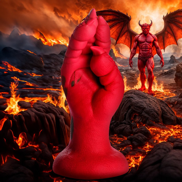 Creature Cocks Red Demon Claw Fisting Silicone Dildo