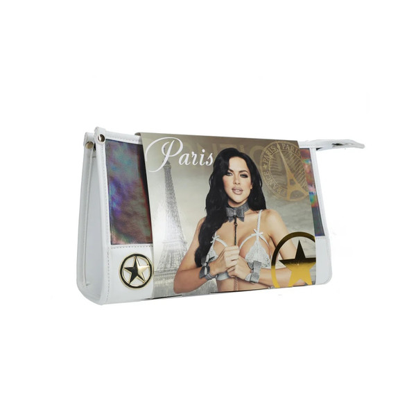 Shots Ouch! Paris Collection Gray Bondage Kit with Bag