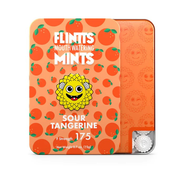 Flintts Mints Mouth Watering F175 Sour Tangerine Flavor