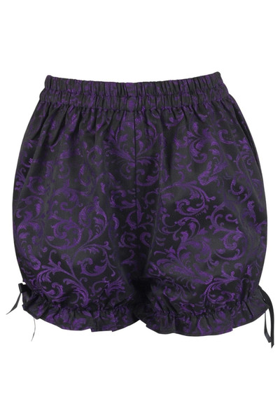 Daisy Corsets Purple and Black Brocade Bloomers