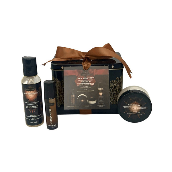 Kama Sutra Sex Magnet Leather Pheromone Collection Gift Set