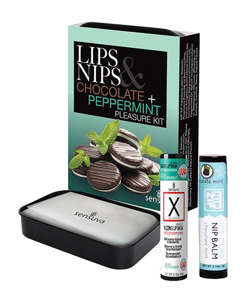 Sensuva Lips and Nips Chocolate Peppermint Pleasure Kit