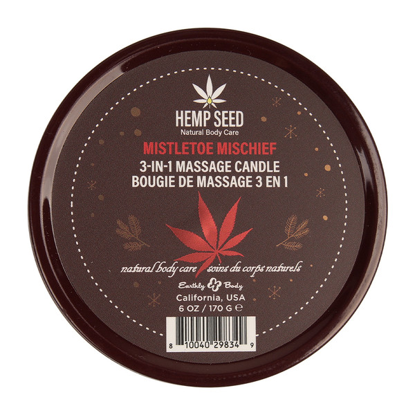 Holiday 2025 Mistletoe Mischief Hemp Seed Massage Candle