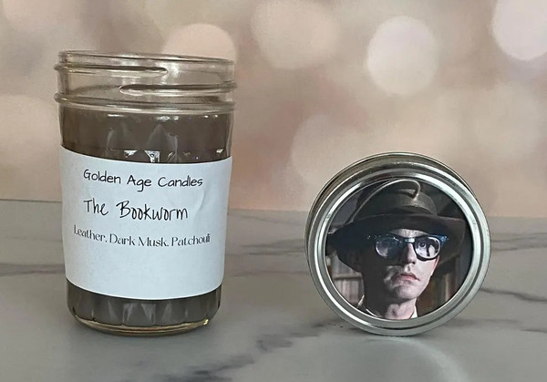 The Bookworm Roddy McDowall Inspired Soy Wax Candle