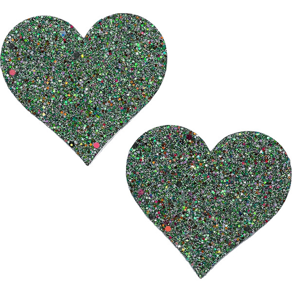 Glow In The Dark Glitter Heart Shape Pasties