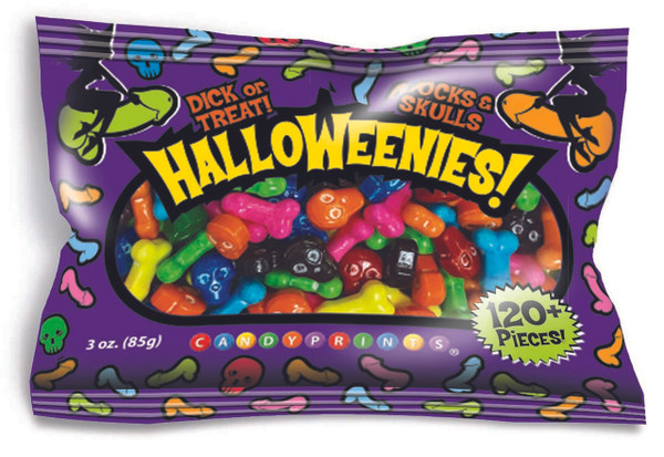 Halloweenies Penis and Skull Shaped Candy