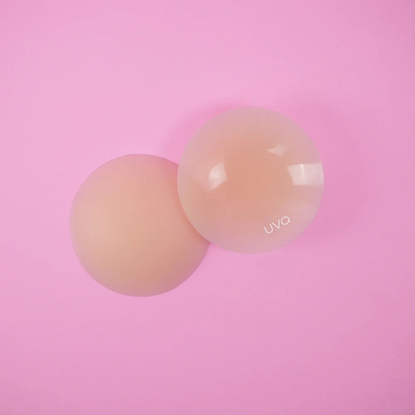 UVA Non-Adhesive Round Nipple Covers-Vanilla