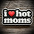 “I Love HOT Moms” PVC Patch