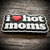 “I Love HOT Moms” PVC Patch