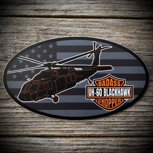 UH-60 “Badass Chopper” Sticker