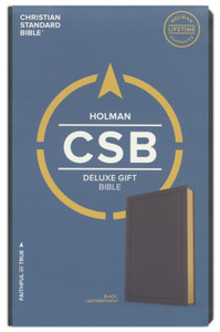 CSB Deluxe Gift Bible--soft leather-look, black CSB Deluxe Gift Bible--soft leather-look, black