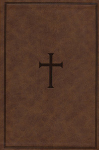 CSB Giant Print Reference Bible, Brown Leathertouch