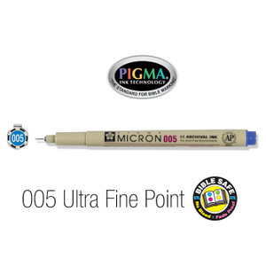 Pen-Pigma Micron Pen (005)-Blue Pen-Pigma Micron Pen (005)-Blue