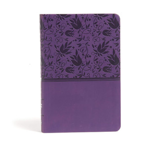 CSB Large Print Personal Size Reference Bible, Purple Leathertouch, Indexed CSB Large Print Personal Size Reference Bible, Purple Leathertouch, Indexed
