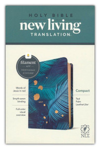 NLT Compact Bible, Filament Enabled Edition--soft leather-look, teal pal NLT Compact Bible, Filament Enabled Edition--soft leather-look, teal pal