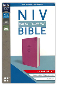 NIV Value Thinline Bible Large Print Pink, Imitation Leather NIV Value Thinline Bible Large Print Pink, Imitation Leather