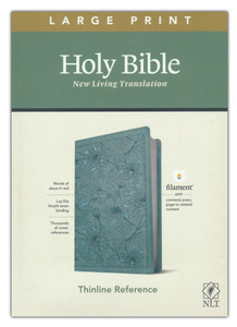 NLT Large-Print Thinline Reference Bible, Filament Enabled Edition--soft leather-look, floral/teal NLT Large-Print Thinline Reference Bible, Filament Enabled Edition--soft leather-look, floral/teal