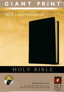 NLT Holy Bible, Giant Print (Red Letter, Imitation Leather, Black, Indexed) NLT Holy Bible, Giant Print (Red Letter, Imitation Leather, Black, Indexed)