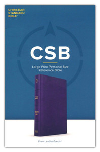 CSB Large Print Personal Size Reference Bible--soft leather-look, purple CSB Large Print Personal Size Reference Bible--soft leather-look, purple