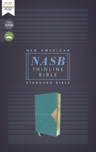 NASB Thinline Bible (Comfort Print)-Teal Leathersoft NASB Thinline Bible (Comfort Print)-Teal Leathersoft