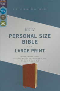 NIV Personal-Size Large-Print Bible--soft leather-look, brown NIV Personal-Size Large-Print Bible--soft leather-look, brown