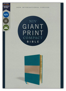 NIV, Giant Print, Compact Bible, Teal, Leathersoft, Red Letter Edition, Comfort Print NIV, Giant Print, Compact Bible, Teal, Leathersoft, Red Letter Edition, Comfort Print