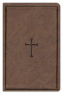 CSB Large Print Personal Size Reference Bible, Brown LeatherTouch with Cross CSB Large Print Personal Size Reference Bible, Brown LeatherTouch with Cross