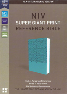 NIV Super Giant Print Reference Bible, Turquoise Leathersoft NIV Super Giant Print Reference Bible, Turquoise Leathersoft