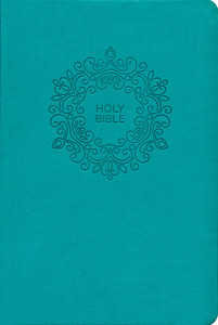 NKJV Value Thinline Bible Large Print, Leathersoft, Turquoise