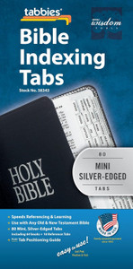 Tabbies Mini Silver-Edged Bible Indexing Tabs, Old & New Testament, 80 Tabs Including 64 Books Tabbies Mini Silver-Edged Bible Indexing Tabs, Old & New Testament, 80 Tabs Including 64 Books