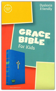 CSB Grace Bible for Kids (Dyslexia Friendly)--soft leather-look, blue CSB Grace Bible for Kids (Dyslexia Friendly)--soft leather-look, blue