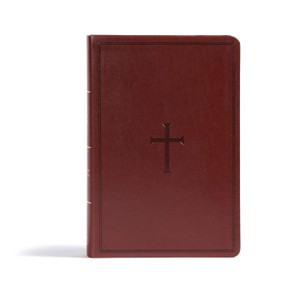 CSB Giant Print Reference Bible, Brown Imitation Leather