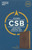CSB Large-Print Personal-Size Reference Bible--soft leather-look, brown with Celtic cross (indexed)