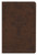 CSB Large-Print Personal-Size Reference Bible--soft leather-look, brown with Celtic cross (indexed)