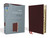 NIV, Thinline Bible, Bonded Leather, Burgundy, Red Letter, Thumb Index, Comfort Print