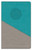 NIV Personal-Size Large-Print Bible--soft leather-look, Teal/Gold (indexed)