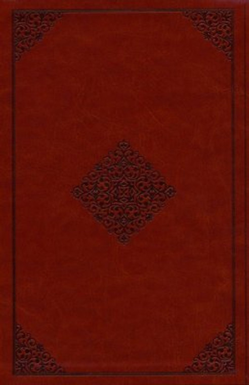 ESV Large Print Value Thinline Bible (TruTone, Tan, Ornament Design), Leather, imitation, Tan