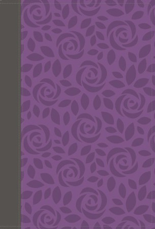 NIV Giant-Print Thinline Bible, Comfort Print--soft leather-look, gray/purple (indexed)