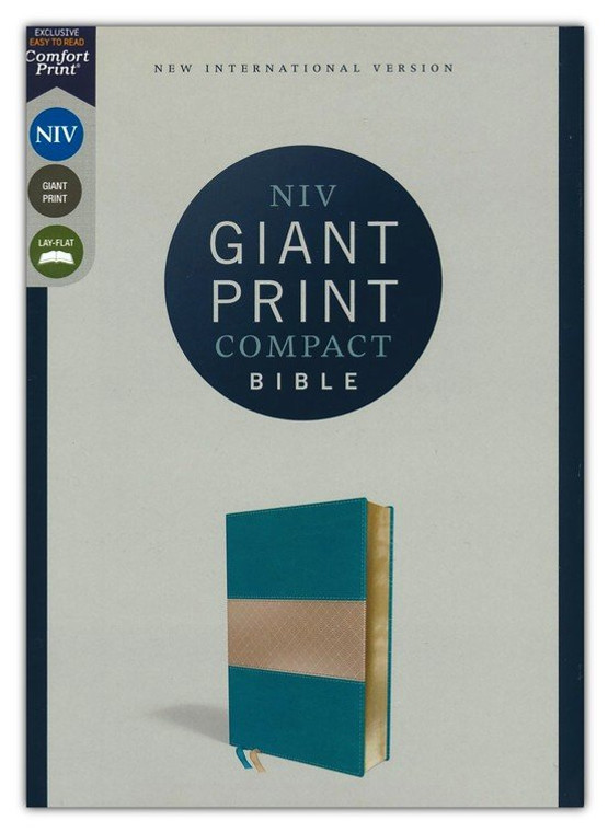 NIV, Giant Print, Compact Bible, Teal, Leathersoft, Red Letter Edition, Comfort Print NIV, Giant Print, Compact Bible, Teal, Leathersoft, Red Letter Edition, Comfort Print