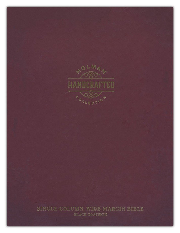 KJV, Single-Column, Wide-Margin, Black, Premium Goatskin