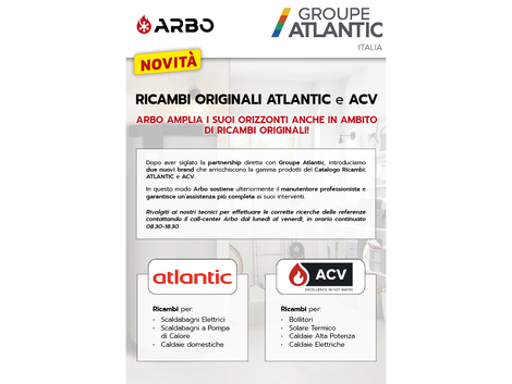 RICAMBI ORIGINALI ATLANTIC e ACV