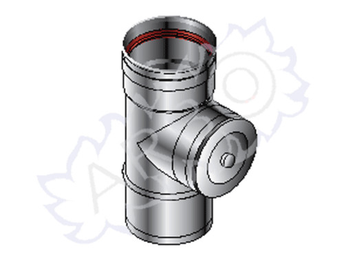 MODULO ISPEZIONE IN INOX D.250 CON TAPPO PIU' SENZA GUARNIZIONE - SPIN250NSG