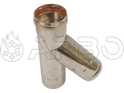 RACCORDO A T IN INOX 135` D.080 CON GUARNIZIONE - TI801356G