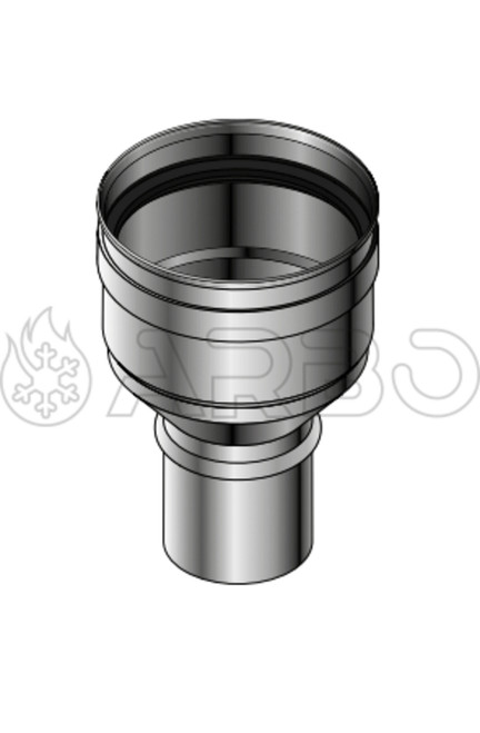 RIDUZIONE CONICA IN INOX CON D.160/180 M/F - CRI1601806CMF