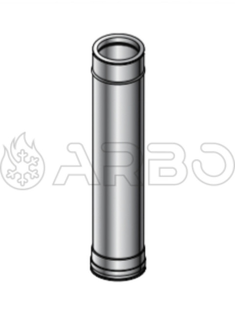 TUBO A DOPPIA PARETE COIBENTATO LUNGO LUNGO 930MM CON D.080/100MM - DPA601080