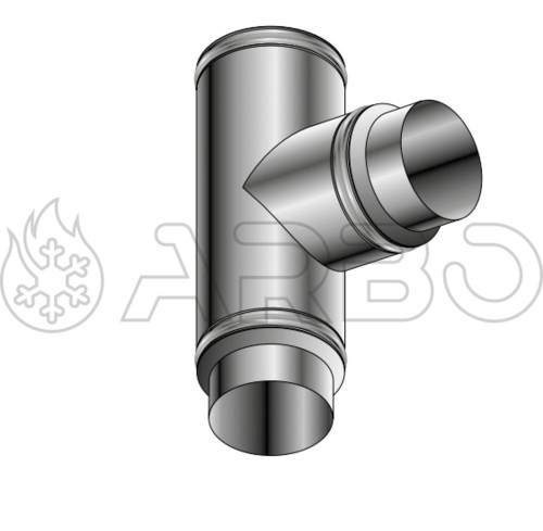 RACCORDO A T A 90 GRADI COIBENTATO CON D.150/200 E SPESSORE 4/10 - DPE603150