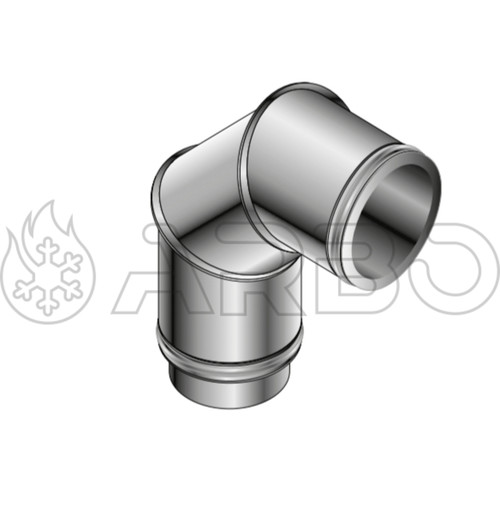 CURVA A 90 GRADI COIBENTATA CON D.200/250 E SPESSORE 4/10 - DPE624200
