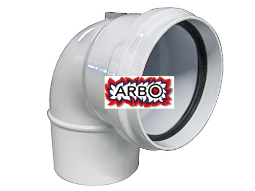 CURVA ALLUMINIO PRESSOFUSA E VERNICIATA CON ATTACCO DA D.60 MF - CA60MFVP