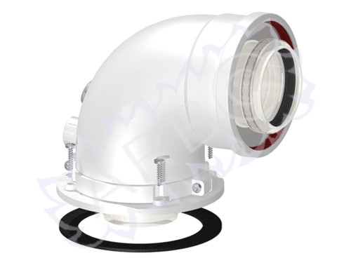 CURVA PARTENZA COASSIALE D.60-100 PER BERETTA, CM, MTS, RIELLO, SYLBER E VAILLANT - PACCP02